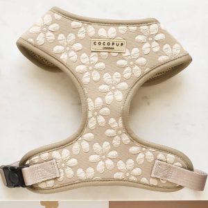 Cocopup London – Harnais ajustable Mocha Flower