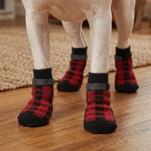 Anti-Skid Plaid Socks